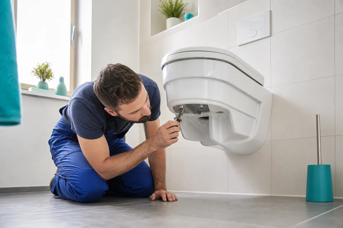 changement abattant wc suspendu