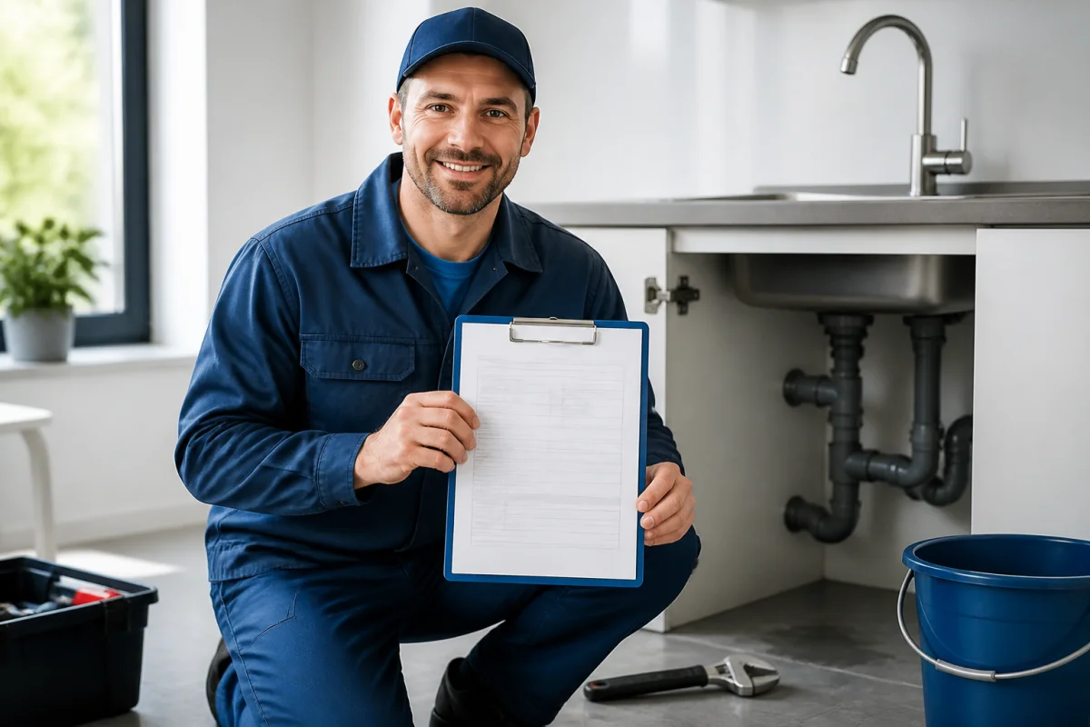 lettre type attestation plombier fuite d'eau