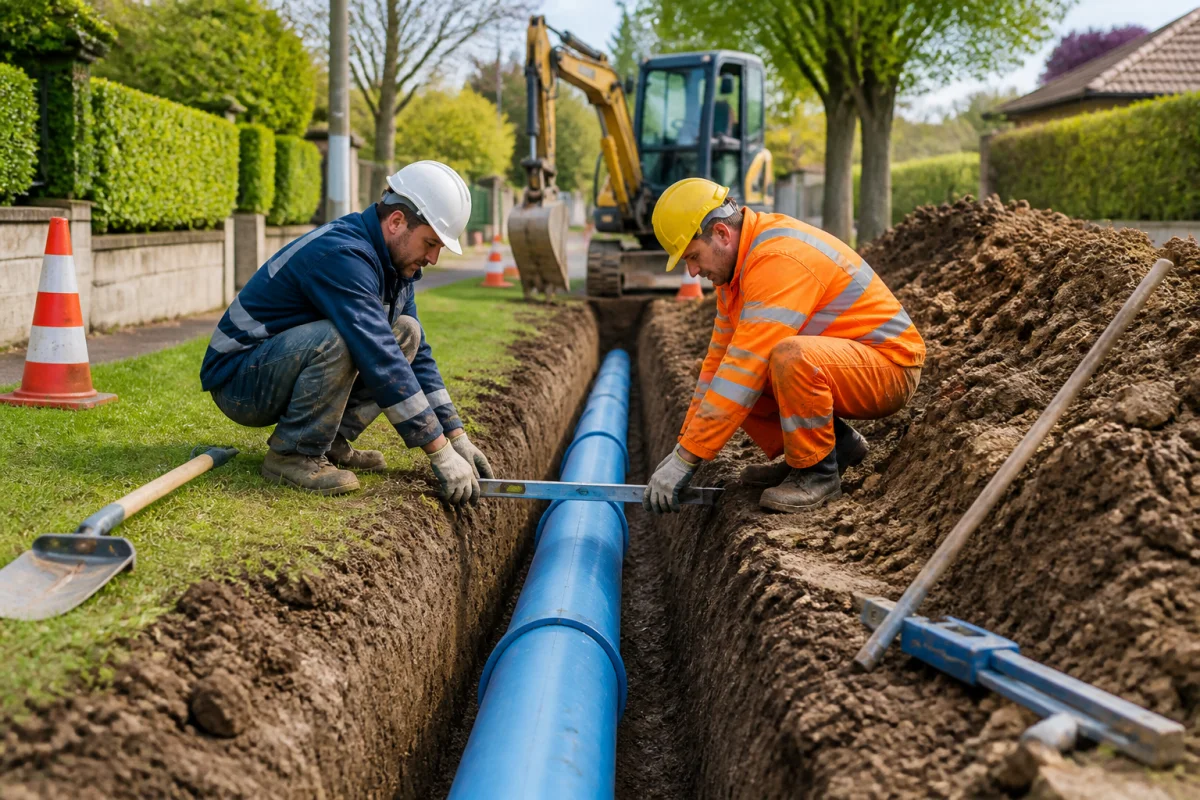 réparation conduite d'eau enterrée